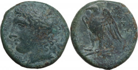 Sicily, Syracuse. Hiketas II (287-278 BC). Æ (22.5mm, 10.50g). Good Fine - near VF
