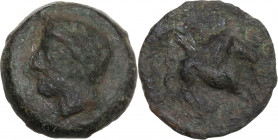 Sicily, Carthaginian Domain, c. 375-350 BC. Æ (15.5mm, 3.60g). Fine