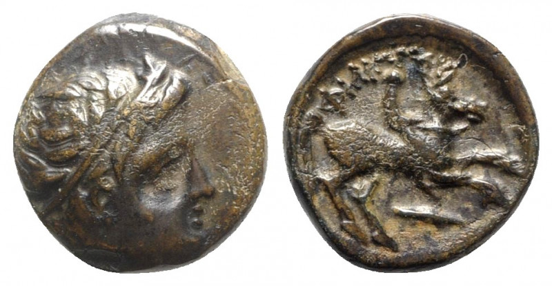 Kings of Macedon, Philip II (359-336 BC). Æ Unit (20mm, 6.36g, 9h). Dark patina,...