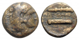 Kings of Macedon, Alexander III “the Great” (336-323 BC). Æ (18mm, 5.16g, 6h). Good Fine
