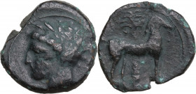 Carthage, c. 400-350 BC. Æ (16mm, 2.70g). Good Fine