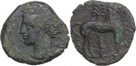 Carthage, c. 400-350 BC. Æ (16mm, 2.40g). Good Fine