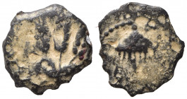 Agrippa I (37-43 CE). Judaea, Herodian Kings. Æ Prutah (16mm, 2.35g). Good Fine