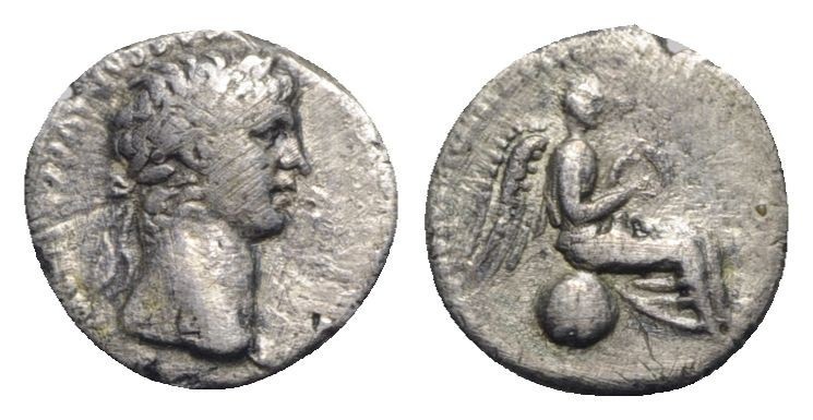 Nero (54-68). Cappadocia, Caesarea-Eusebia. AR Hemidrachm (14mm, 1.77g, 1h). R/ ...