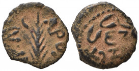 Judaea, Procurators. Porcius Festus (59-62 CE). Æ Prutah (15mm, 1.30g). Near VF