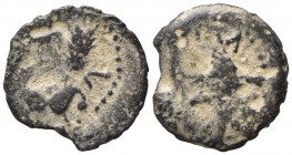 Judaea, Procurators. Porcius Festus ? (59-62 CE). Æ Prutah (18mm, 2.11g). Fine