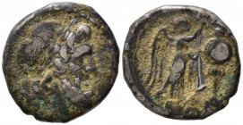L series, Luceria, 211-208 BC. AR Victoriatus (16mm, 3.09g). Fine