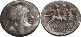 Anonymous, Rome, after 211 BC. AR Quinarius (14.5mm, 2.00g). Fine
