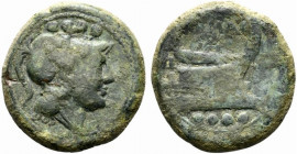 Anonymous, Rome, after 211 BC. Æ Triens (25mm, 13.23g, 11h). Good Fine