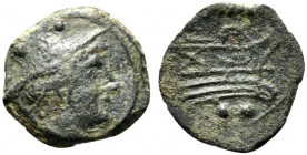 Anonymous, Rome, after 211 BC. Æ Sextans (16mm, 2.15g, 3h). Near VF
