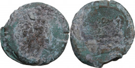 Cn. Domitius Ahenobarbus(?), Rome, 189-180 BC. Æ As (34mm, 29.80g). Fair
