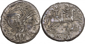 C. Antestius, Rome, 146 BC. AR Denarius (19mm, 3.10g). Fine - Good Fine