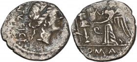 C. Egnatuleius C.f., Rome, 97 BC. AR Quinarius (16mm, 1.50g). Good Fine