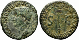 Tiberius (14-37). Æ As (26mm, 9.21g, 7h). Rome. Good Fine