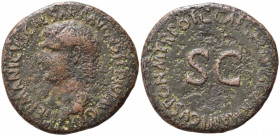 Germanicus (died AD 19). Æ As (28mm, 10.30g). Rome. Fine