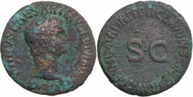 Germanicus (died AD 19). Æ As (28.5mm, 10.10g). Rome. Fine