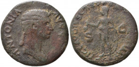 Antonia Minor (Augusta, AD 37 and 41). Æ Dupondius (28mm, 10.76g). Rome. Fine