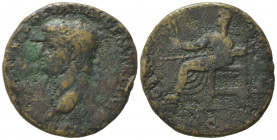 Claudius (41-54). Æ Dupondius (26mm, 11.25). Rome - R/ Ceres. Fine