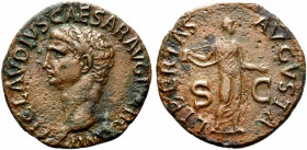 Claudius (41-54). Æ As (28mm, 9.93g, 6h). Rome - R/ Libertas. Near VF