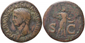 Claudius (41-54). Æ As (29mm, 11.26g). Rome - R/ Minerva. Good Fine