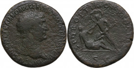 Trajan (98-117). Æ Sestertius (34mm, 22.60g). Rome. Fine