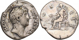 Hadrian (117-138). AR Denarius (18.5mm, 3.00g). Rome - R/ Concordia. Good Fine