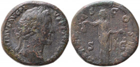 Antoninus Pius (138-161). Æ Sestertius (32mm, 26.82g). Rome - R/ Libertas. Good Fine