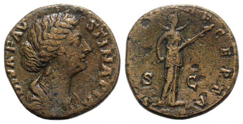 Faustina Junior (Augusta, 147-175). Æ Sestertius (27mm, 19.57g, 6h). Rome - R/ D...