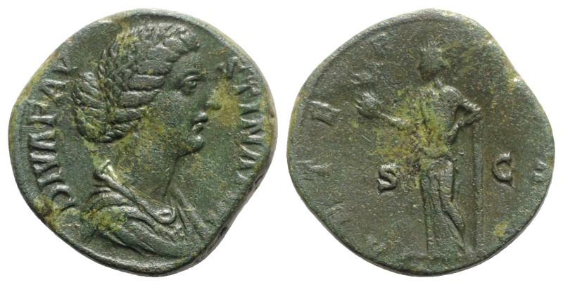 Faustina Junior (Augusta, 147-175). Æ Sestertius (29mm, 24.02g, 6h). Rome. Near ...