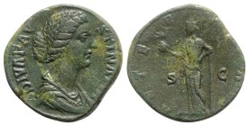 Faustina Junior (Augusta, 147-175). Æ Sestertius (29mm, 24.02g, 6h). Rome. Near VF