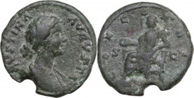 Faustina Junior (Augusta, 147-175). Æ As (25mm, 9.00g). Rome - R/ Concordia. Good Fine