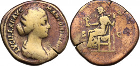 Lucilla (Augusta, 164-182). Æ Sestertius (32.5mm, 25.40g). Rome - R/ Venus. Fine - Good Fine