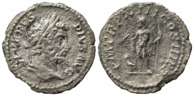 Septimius Severus (193-211). AR Denarius (18mm, 2.52g). Rome - R/ Jupiter. Good Fine