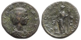 Julia Maesa (Augusta, 218-224/5). Æ Sestertius (30mm, 21.56g, 6h). Rome - R/ Felicitas. Good Fine