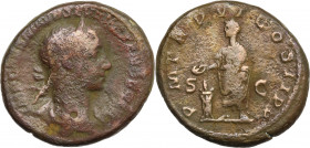Severus Alexander (222-235). Æ As (26mm, 12.80g). Rome. Fine - Good Fine