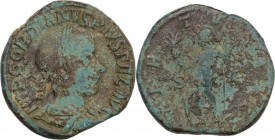 Gordian III (238-244). Æ Sestertius (30mm, 23.10g). Rome - R/ Mars. Fine