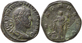 Philip I (244-249). Æ Sestertius (29.5mm, 17.37g). Rome - R/ Annona. Good Fine