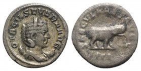 Otacilia Severa (Augusta, 244-249). AR Antoninianus (22mm, 3.94g, 12h). Rome - R/ Hippopotamus. Near VF