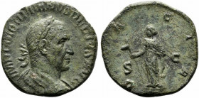 Trajan Decius (249-251). Æ Sestertius (28mm, 17.16g, 12h). Rome - R/ Dacia. Near VF