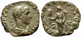 Volusian (251-253). Æ Sestertius (28.5mm, 14.05g, 12h). Rome - R/ Liberalitas. Near VF