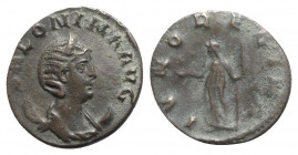 Salonina (Augusta, 254-268). Antoninianus (20mm, 2.76g, 12h). Rome - R/ Juno. VF