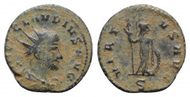 Claudius II (268-270). Radiate (20mm, 3.35g, 12h). Antioch - R/ Virtus. Good Fine