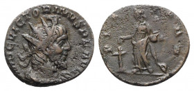 Victorinus (269-271). Radiate (20mm, 3.53g, 6h). Treveri - R/ Pietas. About VF