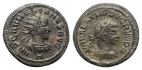 Aurelian and Vabalathus (270-275). Radiate (21mm, 3.90g, 6h). Antioch. About VF