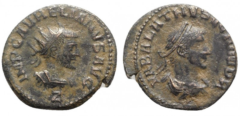 Aurelian and Vabalathus (270-275). Radiate (22mm, 3.69g, 12h). Antioch. Good Fin...