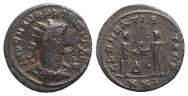 Probus (276-282). Radiate (21.5mm, 3.57g, 6h). Antioch. Dark brown patina, Good Fine