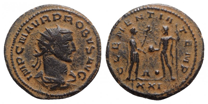 Probus (276-282). Radiate (22mm, 4.57g, 12h). Antioch. Brown patina, about VF