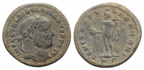 Diocletian (284-305). Æ Follis (28mm, 10.12g, 12h). Cyzicus - R/ Genius. Good Fine - near VF