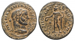 Maximianus (286-305). Æ Follis (28mm, 6.99g, 6h). Ticinum - R/ Genius. Good Fine