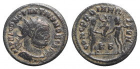 Constantius I (Caesar, 293-305). Æ Radiate (20.5mm, 3.12g, 12h). Cyzicus. Good Fine